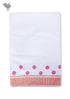 Handloom Cotton Hand Towel With Block Print Border